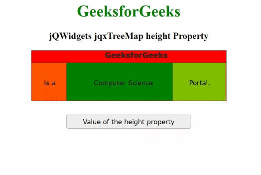 jQWidgets jqxTreeMap高度属性 jQWidgets jqxTreeMap高度属性