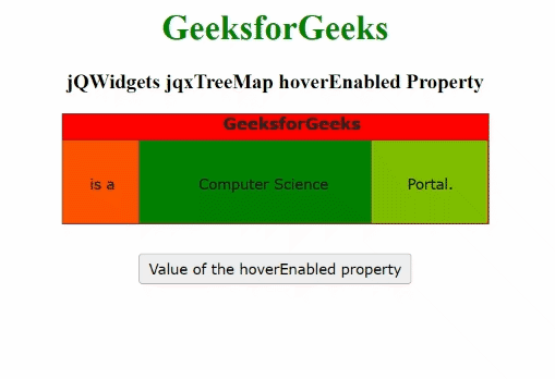 jQWidgets jqxTreeMap hoverEnabled属性 jQWidgets jqxTreeMap hoverEnabled属性