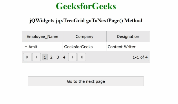 jQWidgets jqxTreeGrid goToNextPage()方法