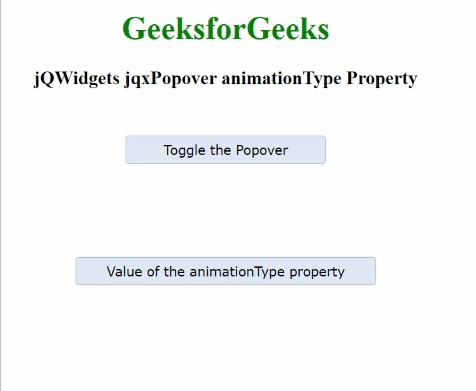 jQWidgets jqxPopover animationType 属性