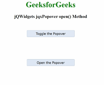 jQWidgets jqxPopover open()方法