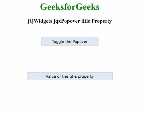 jQWidgets jqxPopover title属性