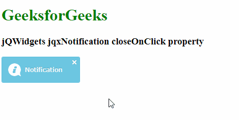 jQWidgets jqxNotification closeOnClick属性