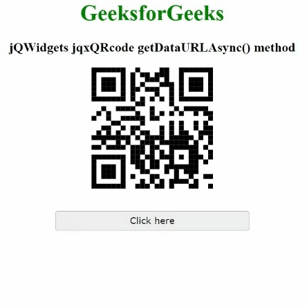 jQWidgets jqxQRcode getDataURLAsync()方法