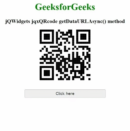 jQWidgets jqxQRcode getDataURLAsync()方法