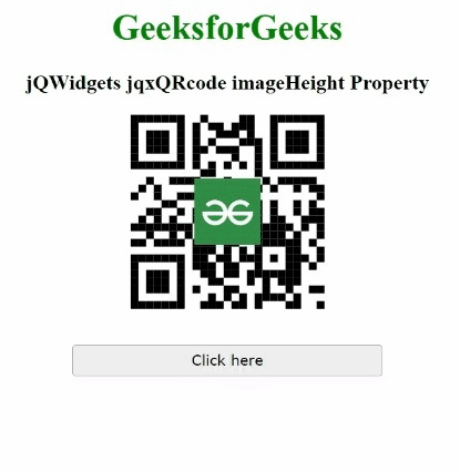 jQWidgets jqxQRcode imageHeight 属性