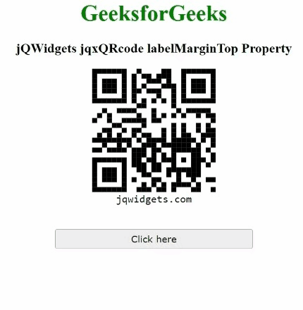 jQWidgets jqxQRcode labelMarginTop属性 jQWidgets jqxQRcode labelMarginTop属性