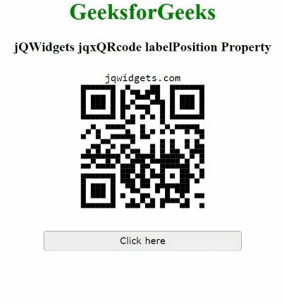 jQWidgets jqxQRcode labelPosition属性 jQWidgets jqxQRcode labelPosition属性