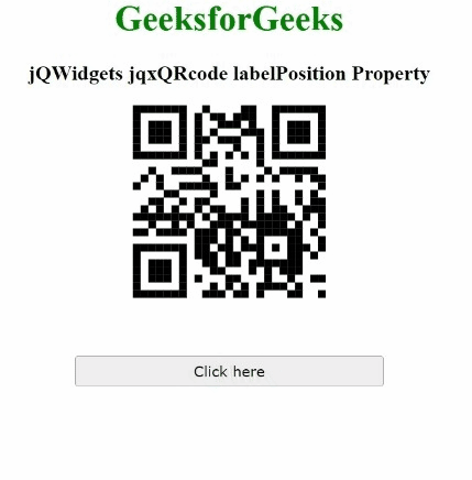 jQWidgets jqxQRcode labelPosition属性 jQWidgets jqxQRcode labelPosition属性