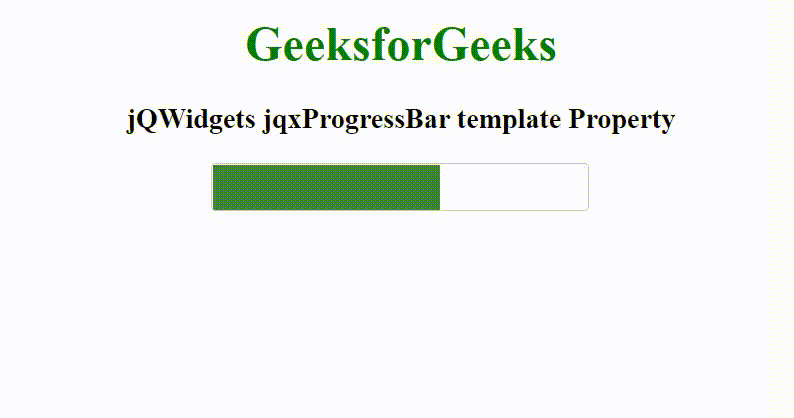 jQWidgets jqxProgressBar模板属性