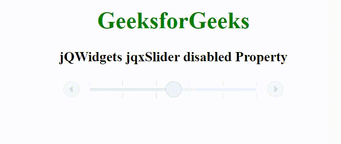 jQWidgets jqxSlider disabled 属性