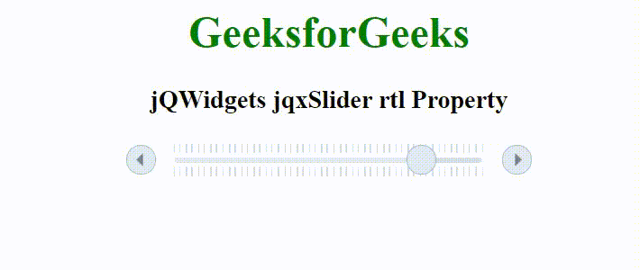 jQWidgets jqxSlider rtl属性