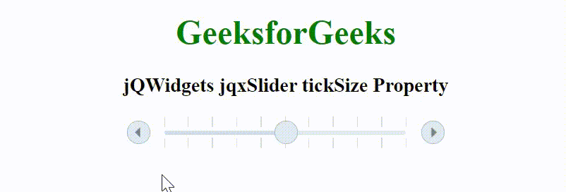 jQWidgets jqxSlider tickSize属性