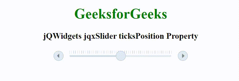 jQWidgets jqxSlider ticksPosition属性