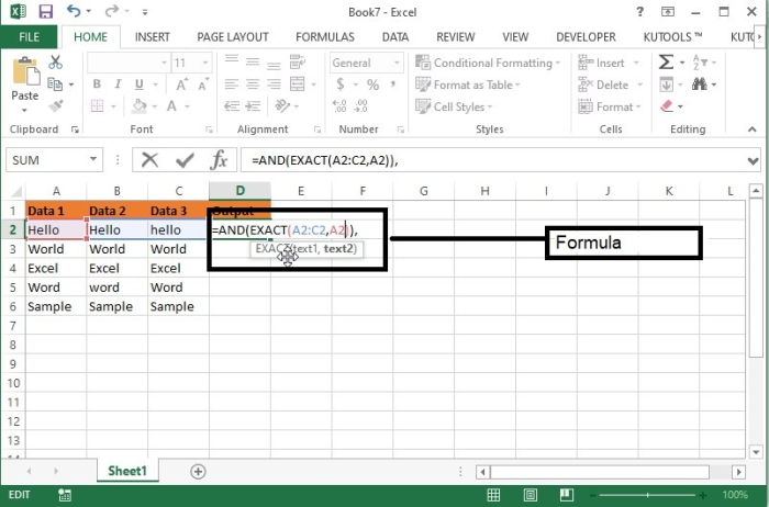 Compare If Multiple Cells Are Equal In Excel