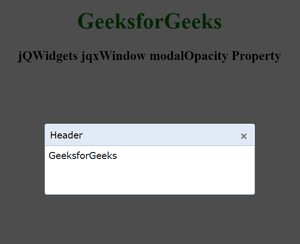 jQWidgets jqxWindow modalOpacity 属性