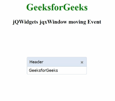 jQWidgets jqxWindow移动事件