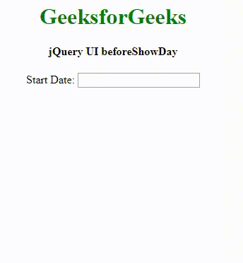 jQuery UI Datepicker beforeShowDay选项