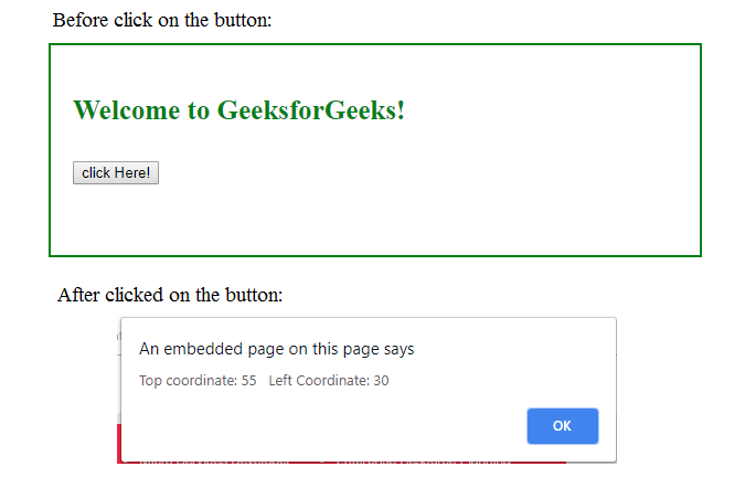 jQuery offset()实例 jQuery offset()实例
