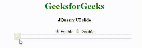 jQuery UI滑块