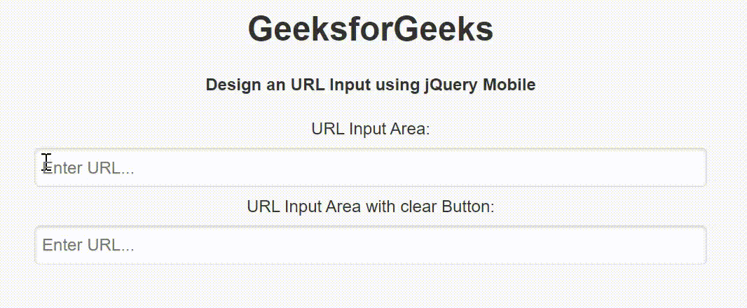 如何用jQuery Mobile制作一个URL输入？