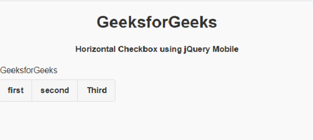 如何使用jQuery Mobile制作水平复选框控制组？
