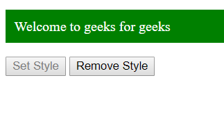 如何用JavaScript删除用.css()函数添加的样式? 如何用JavaScript删除用.css()函数添加的样式?
