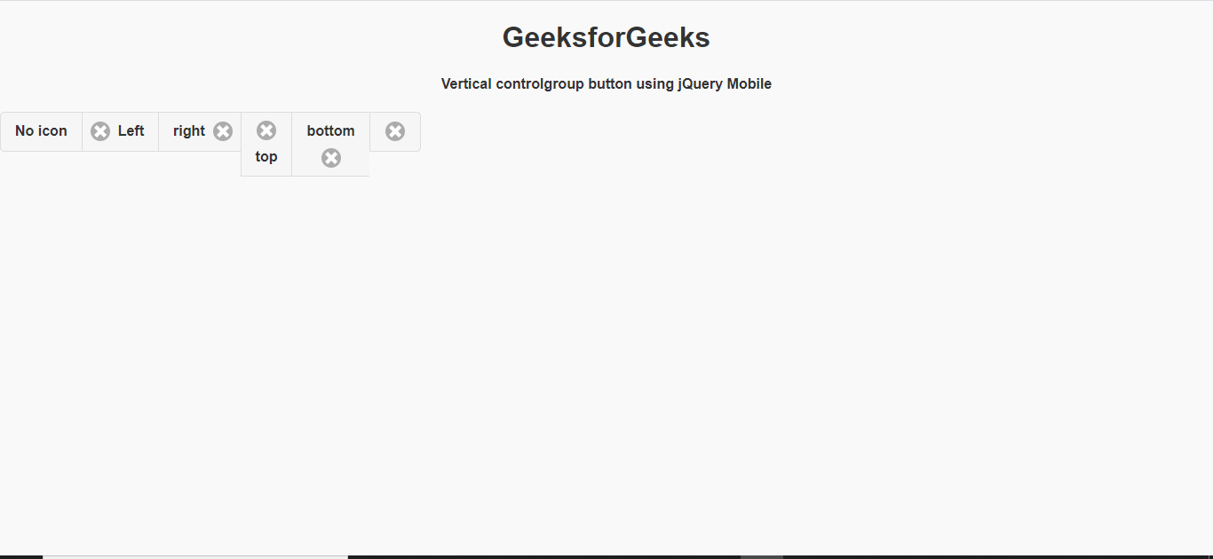 如何使用jQuery Mobile制作一个水平控制组？