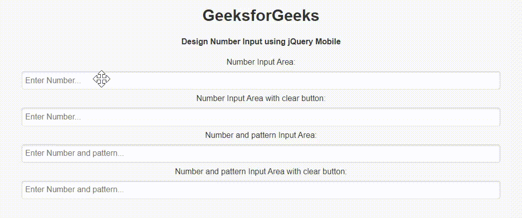 如何使用jQuery Mobile创建一个数字输入? 如何使用jQuery Mobile创建一个数字输入?
