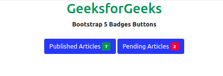 Bootstrap 5 徽章按钮