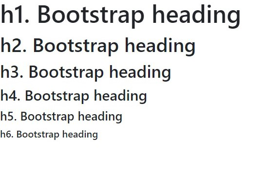 Bootstrap中的字体设计