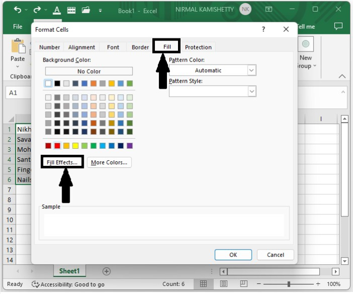 如何在Excel的多个单元格中应用颜色梯度？