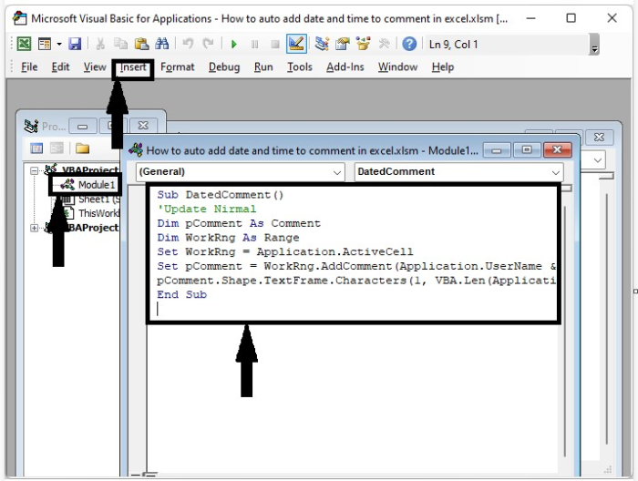 How To Auto Add Date And Time To Comment In Excel