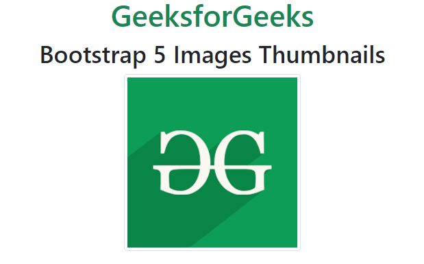 Bootstrap 5图像缩略图