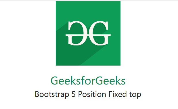 Bootstrap 5位置固定顶部