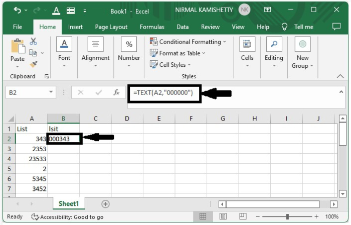 如何在Excel中为数字或文本添加或填充前导零？