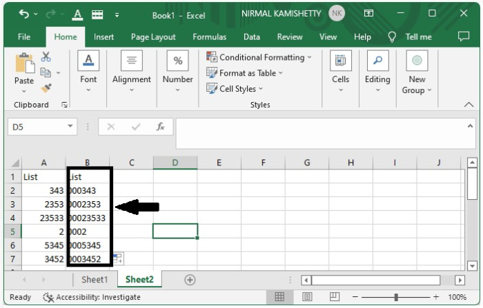 如何在Excel中为数字或文本添加或填充前导零？