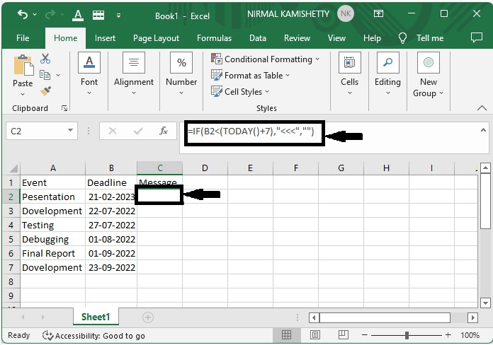如何在Excel中改变一个即将到期的日期/最后期限？