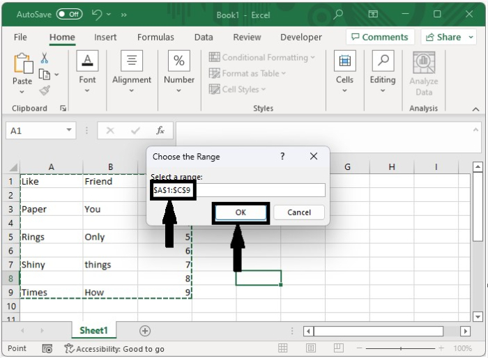 如何在Excel中自动合并上方/左侧的空白单元格？