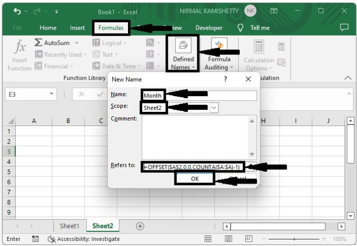 如何在Excel中输入新数据后自动更新图表？