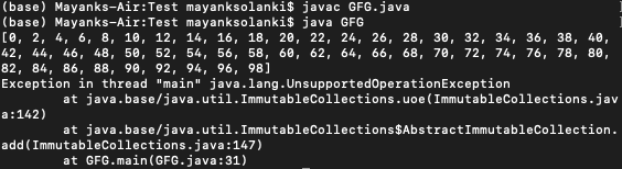 在Java中把一个流收集到一个不可变的集合中