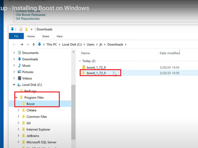 如何在Windows上安装C++ Boost库