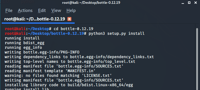 如何在Linux上安装python bottle软件包