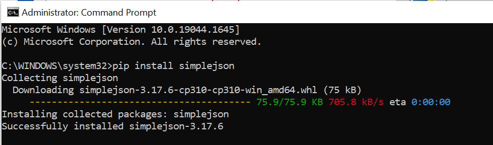 如何安装用于Python的SimpleJson包