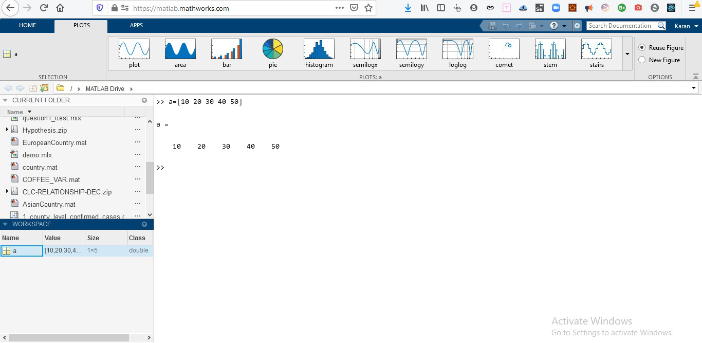 开始使用MATLAB