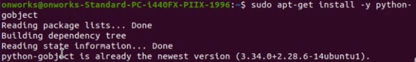 如何在Linux中安装PyGObject