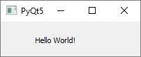 PyQt5 - Hello World