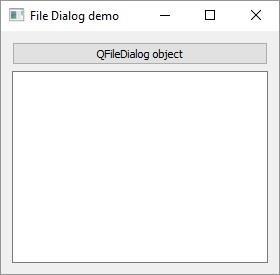 PyQt5 - QFileDialog小工具