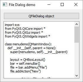 PyQt5 - QFileDialog小工具