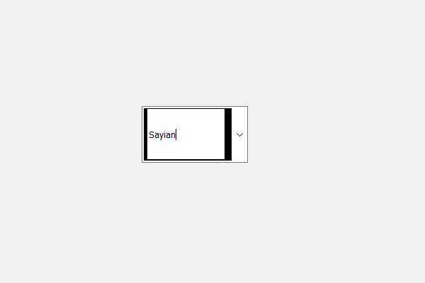 PyQt5组合框 在不可编辑和关闭状态下的不同边框尺寸